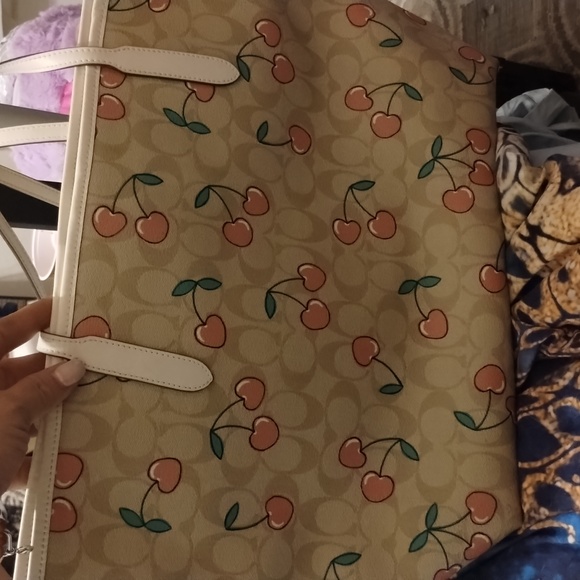 Coach Handbags - Coach "cherries" tote Signature